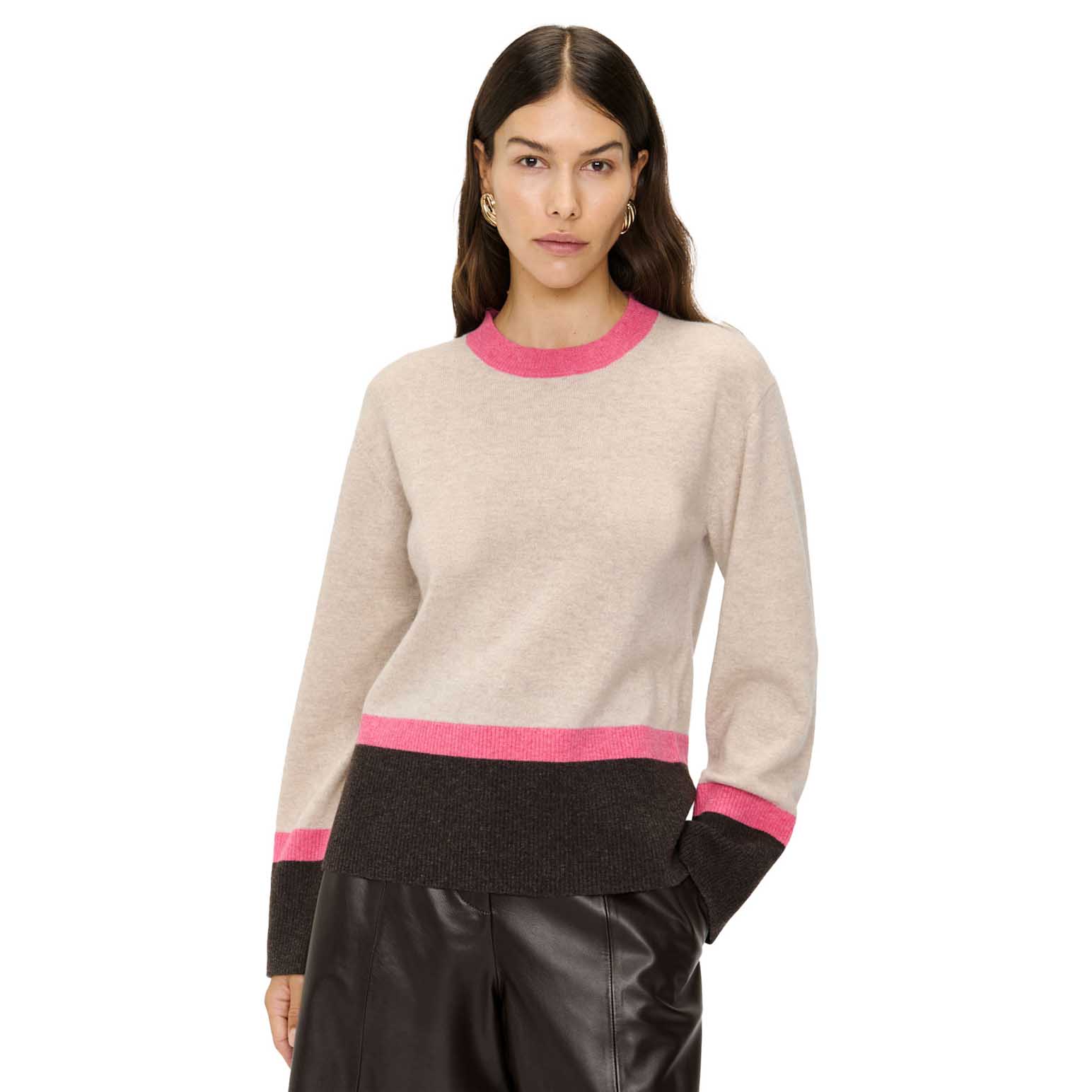 Veronika Maine Merino Colour Block Sweater